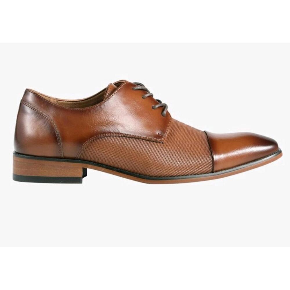 Guess Men’s Shelly Cap Toe Oxford Dress Shoes Lace-Up Size 7.5 Brown